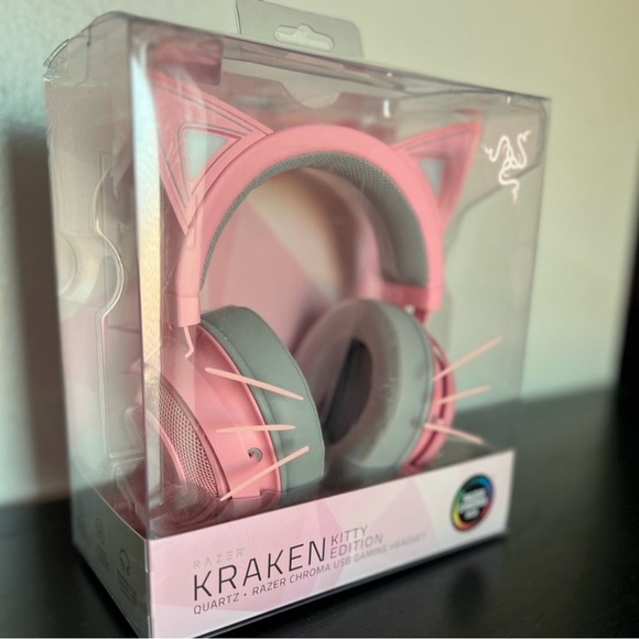 Razer Kraken Kitty- Quartz USB Headset with Chroma On-Ear Headphones